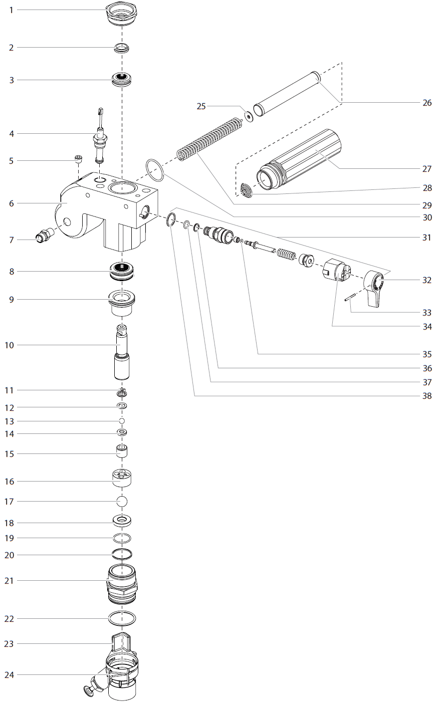 Impact 440 Fluid Section Assembly Parts